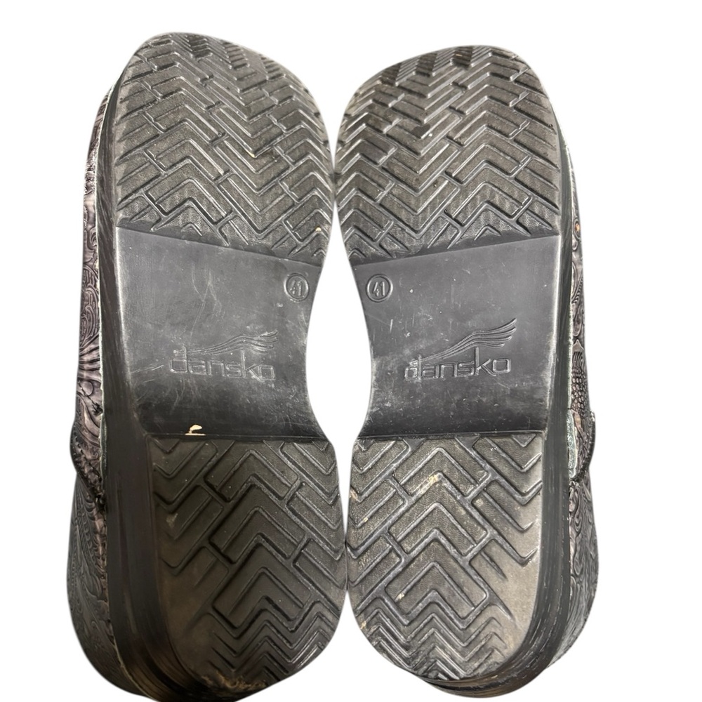 Dansko Gray Patterned Clogs - image 6